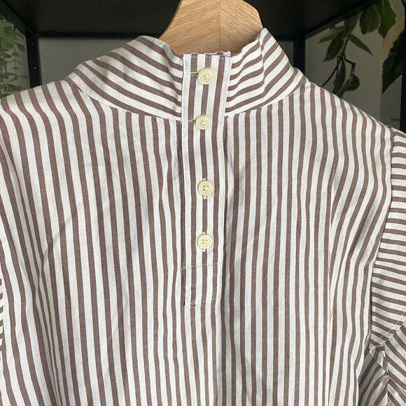 NWT Everlane Cotton Wing Sleeve Mockneck Top - Picture 3 of 8